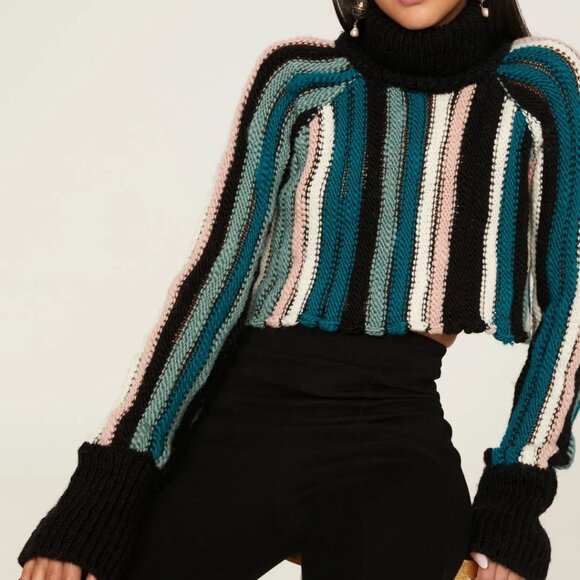 Palm Cropped Sweater by Aisling Camps - Picture 2 of 11